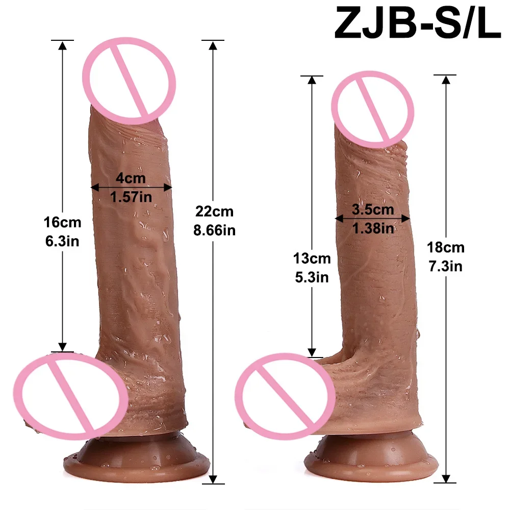 Gode Réaliste en Silicone Souple et Sexy pour Femme, Pénis Flexible, Point G, Grosse Bite, Jouets Sexuels Anaux pour Adultes de 18 Ans et Plus