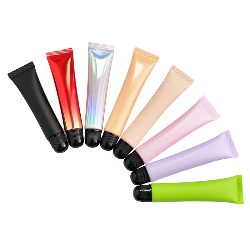 10/20ml Cosmetic Glossy Soft Tubes Matte Lipstick Lipgloss Essence Milk Subpackage Squeeze Bottle Refillable Tubes