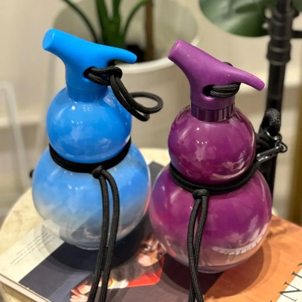 Уличная бутылка для воды в форме тыквы в китайском стиле, портативная чашка для воды большой емкости, традиционная с ремешком и наклейкой