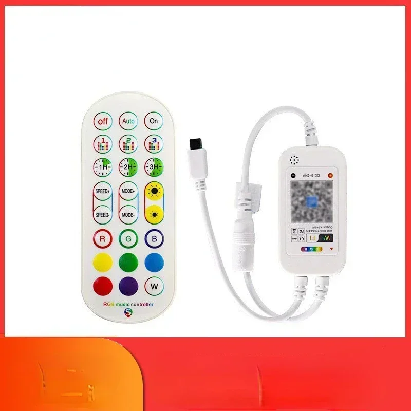 24Key LED 컬러 컨트롤러, WIFI 블루투스 원격 제어, 12V 5050 2835 스트립 라이트 리본, 야간 적외선