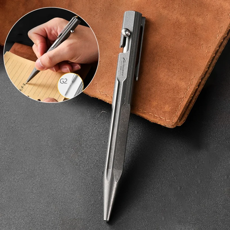 Luxury Business Signature Pen Gift Titanium Alloy Tactical Pen Window Breaker Pen Set With Box Outdoor Survival Tools