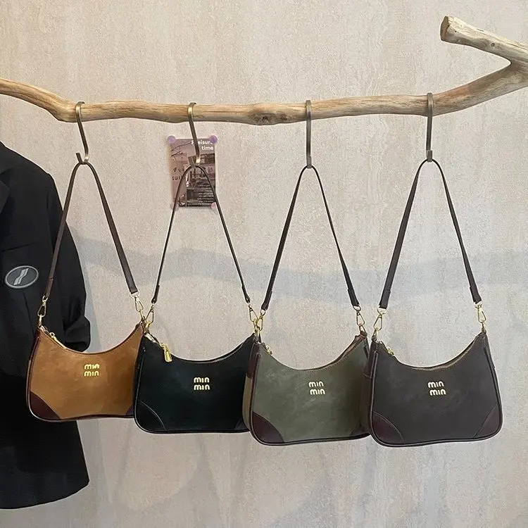 

2025 Niche Underarm Shoulder Bag, Women's Vintage Top Handle Crossbody Purse, Day to Night Tote, Casual Sling Bag