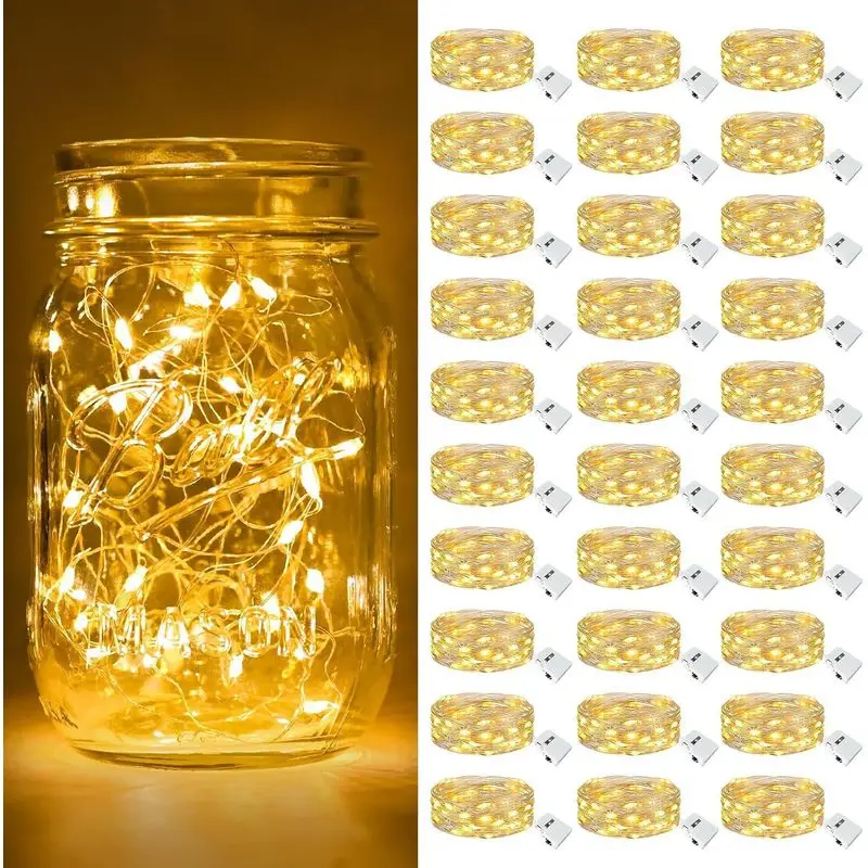 1m防水LED蛍光ライト、フレキシブル銅線フェアリーフラッシ - Led Fairy String Lights のレビューと価格