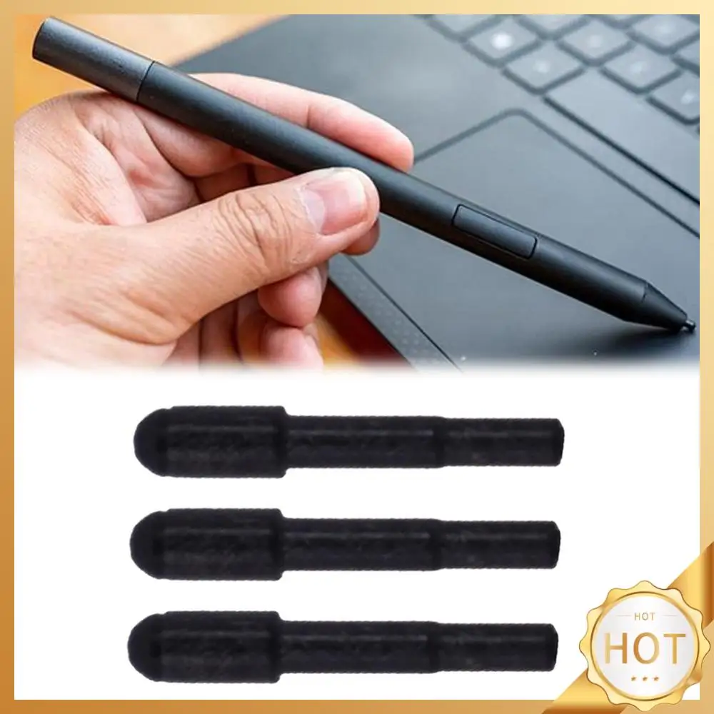 3 szt. Wymienne końcówki z klipsem do pióra dotykowego końcówki do pióra dotykowego o wysokiej czułości do pióra HP Active Pen T4Z24AA/6SG43UT/6SG43AA/4KL69AA