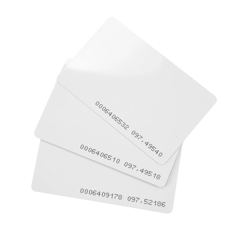 50Pcs scheda di controllo accessi RFID Card 125Khz EM4100 TK4100 Smart Proximity Card RFID Tag Key per chiave di controllo accessi