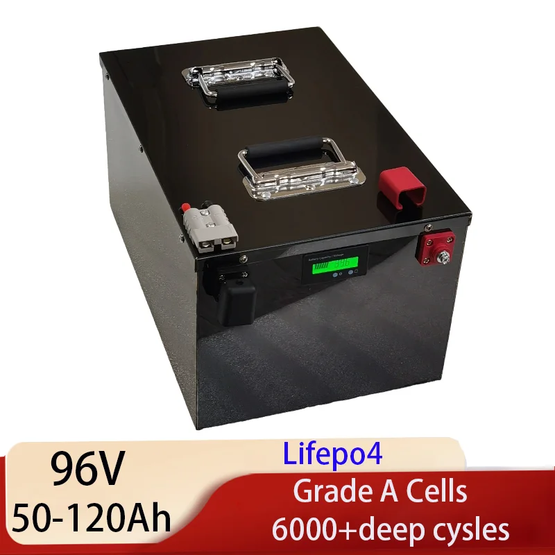 

96V 25Ah 40Ah 50Ah 60Ah 70Ah 80Ah 100Ah 110Ah Lifepo4 Аккумулятор с BMS 32S для электромобилей Четырехколесный мотоцикл Робот