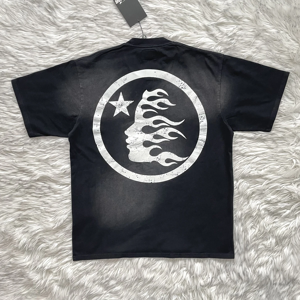Unisex Large Logo Pure Cotton Short Sleeve T-Shirt Youth Fashion round Neck Standard Fit Autumn Collection Hellstar Studios
