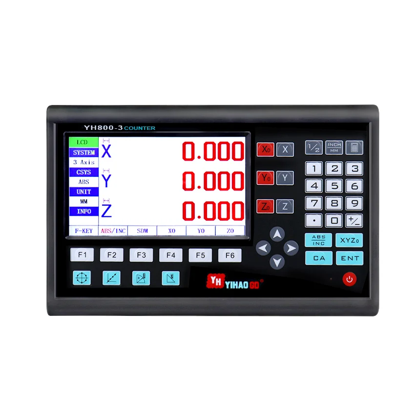 YH800-3 YH800-2 Grote Lcd Dro Digitaal Uitleesscherm Ttl Db9 Yh800 7 Inch Scherm