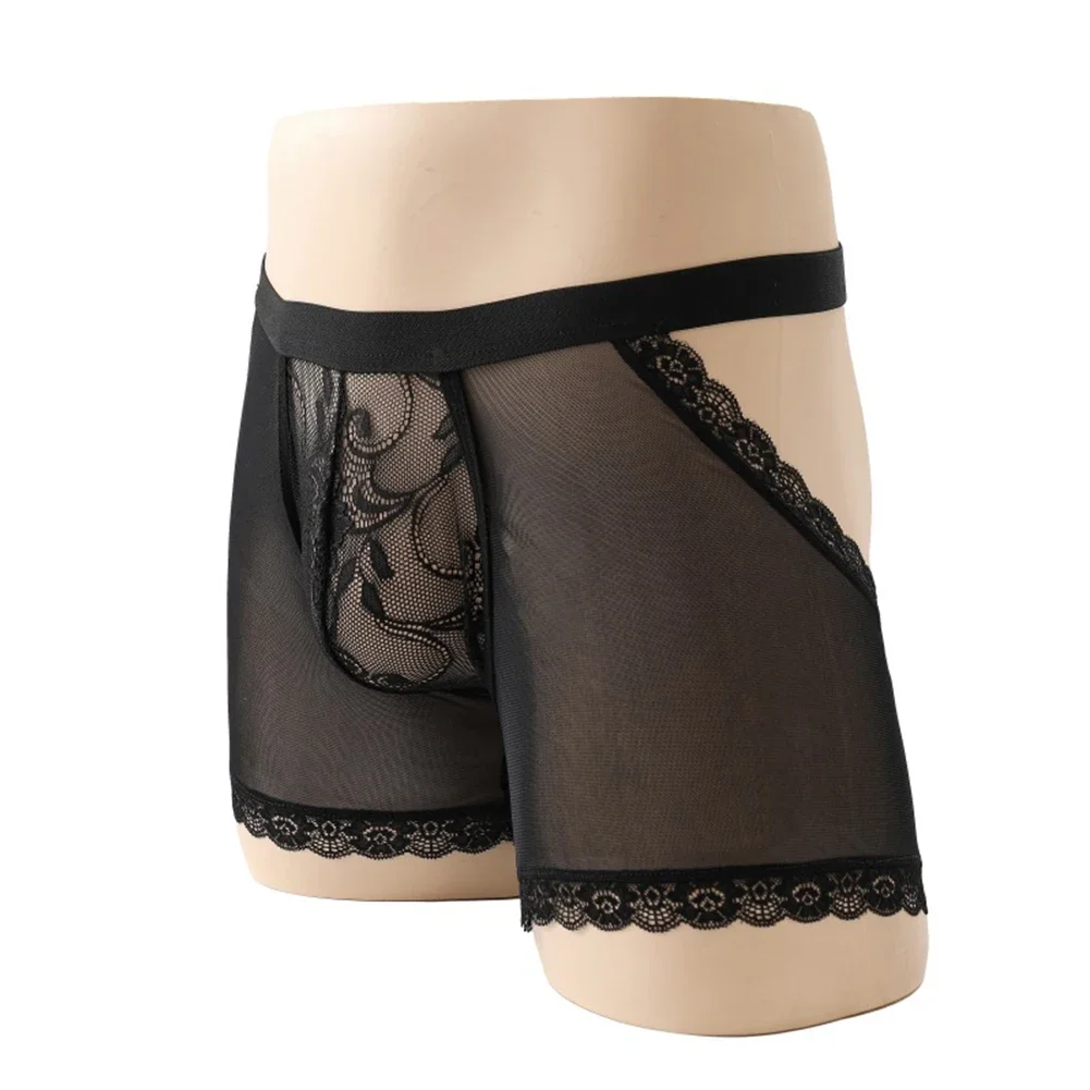 

Blue U Pouch Underwear Transparent Underpants Waist Length 60 88cm Solid Color Pattern Suitable For All Seasons