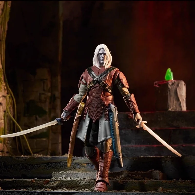 [متوفر] صندوق جديد Dungeons X Dragons أنيمي لعبة Drizzt Do'Urden 6 بوصة نموذج لجسم طبعة محدودة الصبي هدية