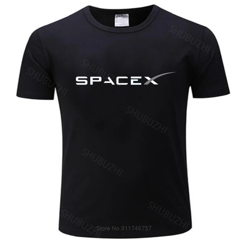 New SPACEX SPACE X LOGO ELON Design T-Shirt summer fashion t-shirt men cotton tops euro size boys gifts