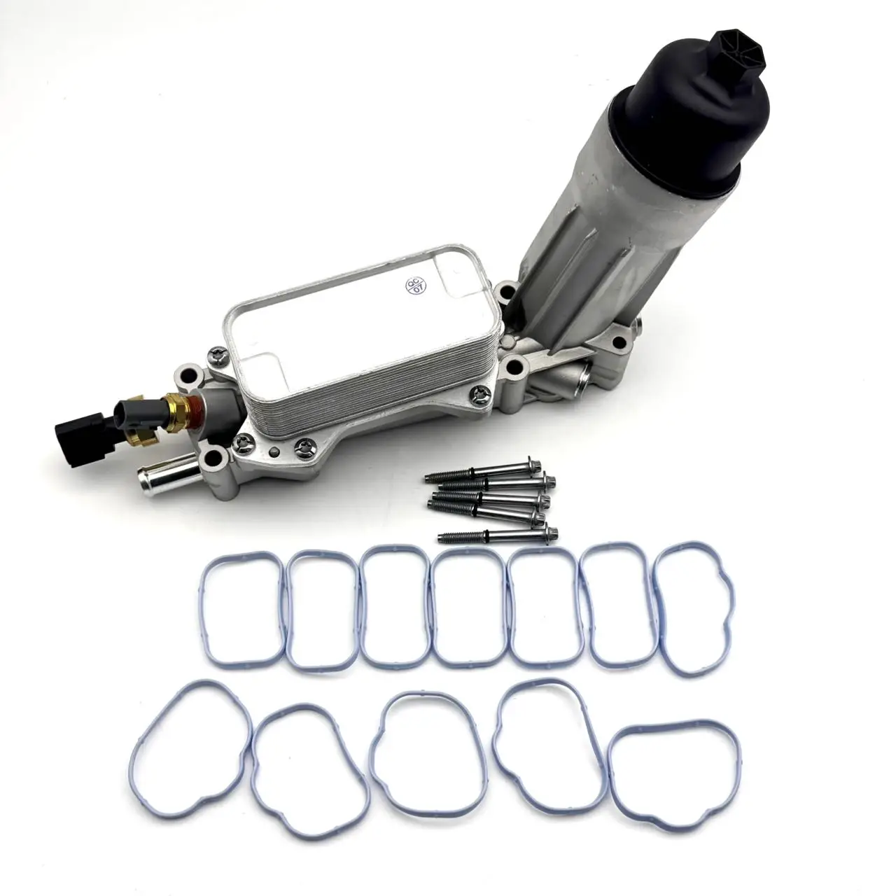 

OE: 68105583AF 68105583AA алюминиевый корпус масляного фильтра двигателя, комплект охлаждения для Jeep Grand Cherokee Dodge Charger Journey Ram 3.6L V6