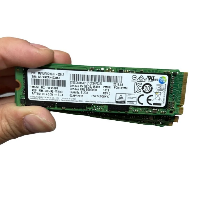 Disassembly is suitable for Samsung PM951 512G M.2 NVME 2280 high-speed solid state drive