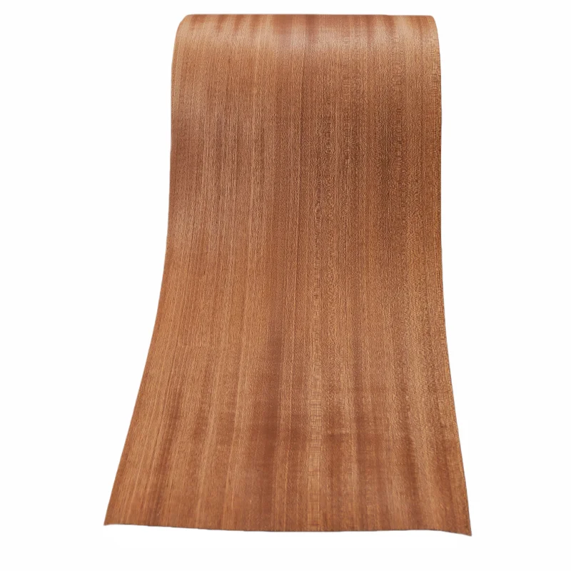 Natural Sapele Wood Veneer Panel DIY Real Wood Design Handcrafted Decorative Panel for Furniture Resurfacing and Speaker Craft