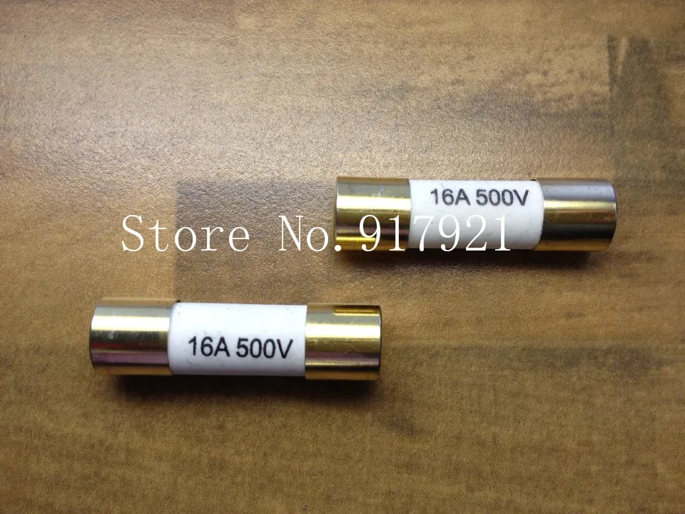 [ZOB] The original American 16A 500V technician level around 10.3X38 fuse fuse tube imported gold  --10PCS/LOT