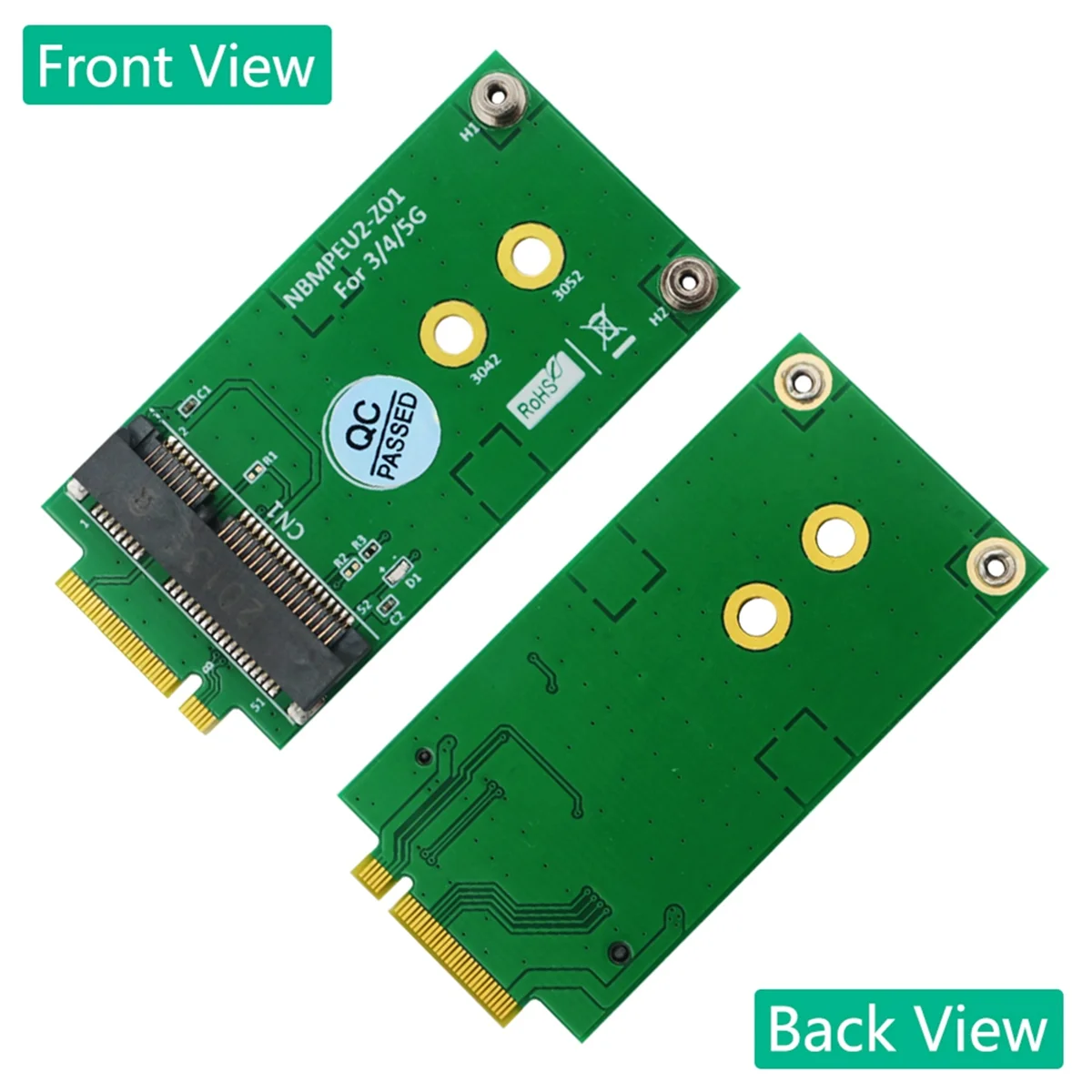 ABEP-NGFF M.2 B Key Interface to Mini PCI-E MPCIE Wireless Adapter Card for 5G 4G 3G LTE GSM Module NO NANO SIM Card Slot