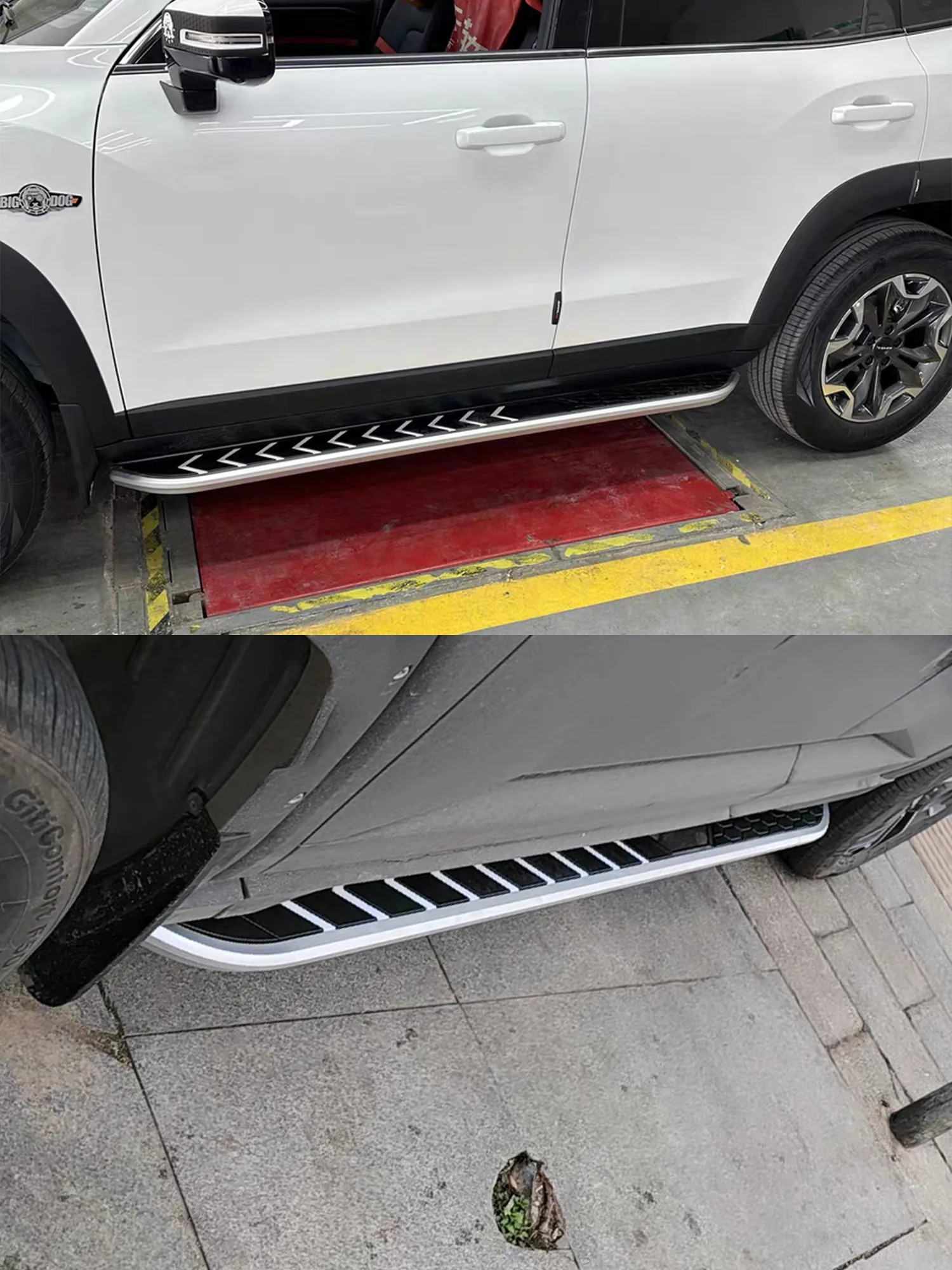 2 قطعة الألومنيوم 4.7 "واسعة الفضة خطوات جانبية ثابتة صالح ل Jeep Renegade 2015-2023 تشغيل لوحات Nerf القضبان القضبان لوحات الدواسات #5