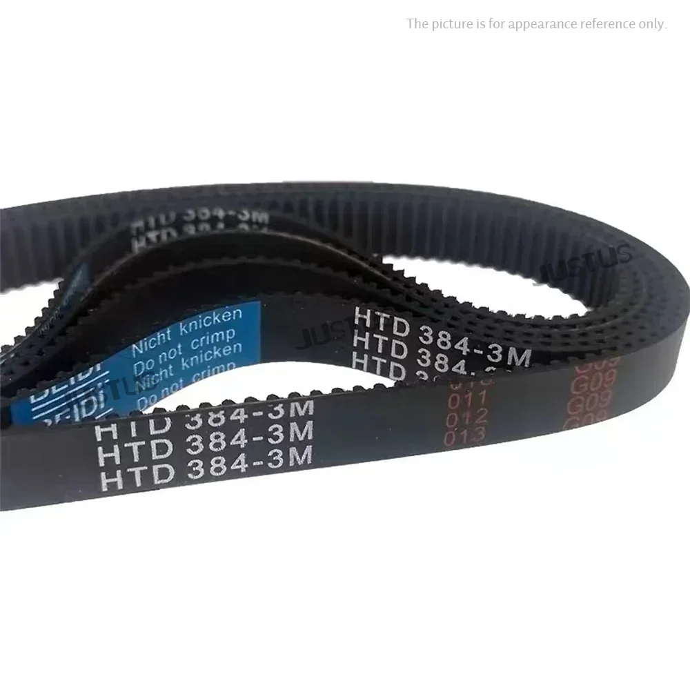 HTD 3M متزامن مؤقت اشتعال طول 159/162/165/168/171/174/177/180/183/186/189/192 مللي متر-297/300 مللي متر للعرض 18 مللي متر المطاط مغلق #4