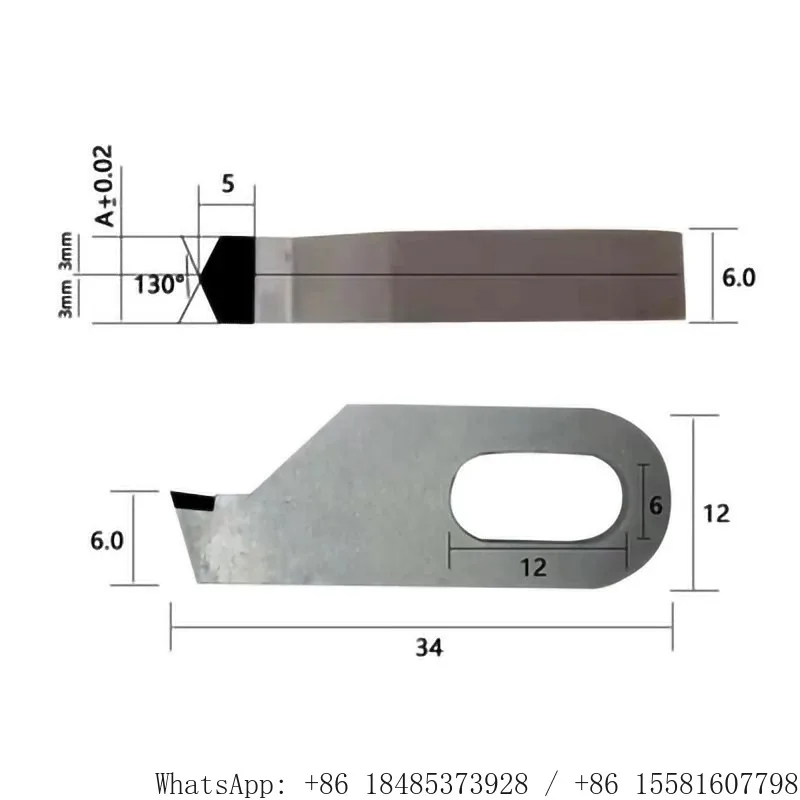 High Gloss Diamond Engraving Lathe Tip PCD Cutting Insert for Metal Acrylic Jewelry Mirror Finishing & Knurling Processing