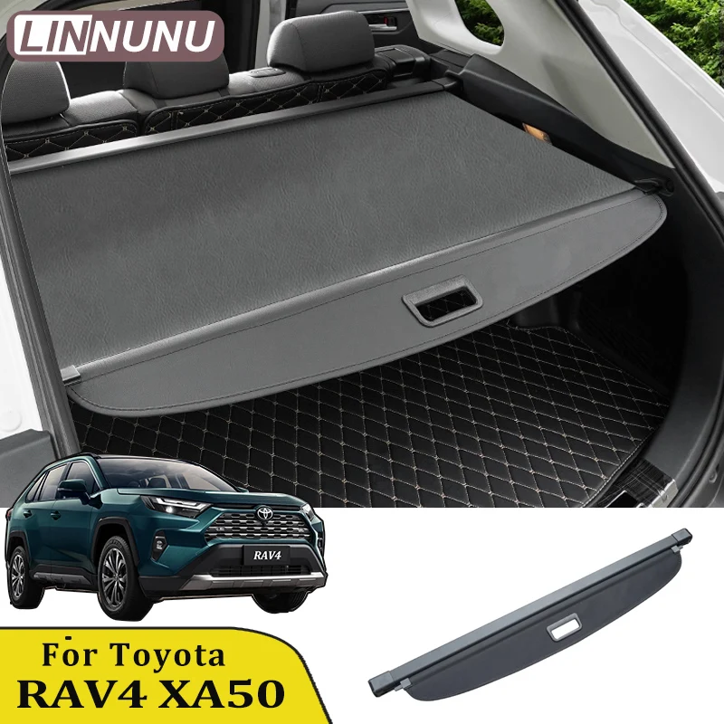 

LINNUNU For Toyota RAV4 XA50 2024 25 Car Trunk Curtain Retractable Shields Luggage Rack Partition Protection privacy Accessories
