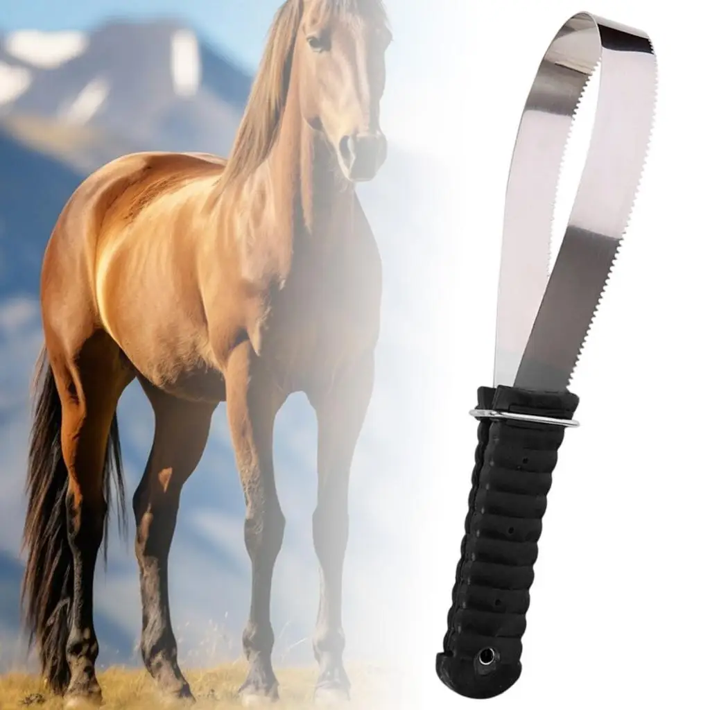 فرشاة الحصان مكشطة لوازم المزرعة شفرة تساقط للكلاب الماشية الحيوانية