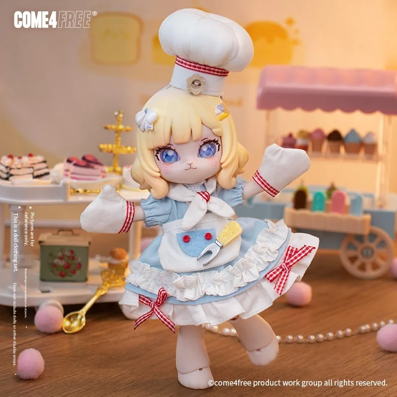 Come4free Dessert Series Zhizhi Sea Salt Doll Clothes for 12-Inch Ob11 Bjd Skirt Only Doll Accessories without Doll