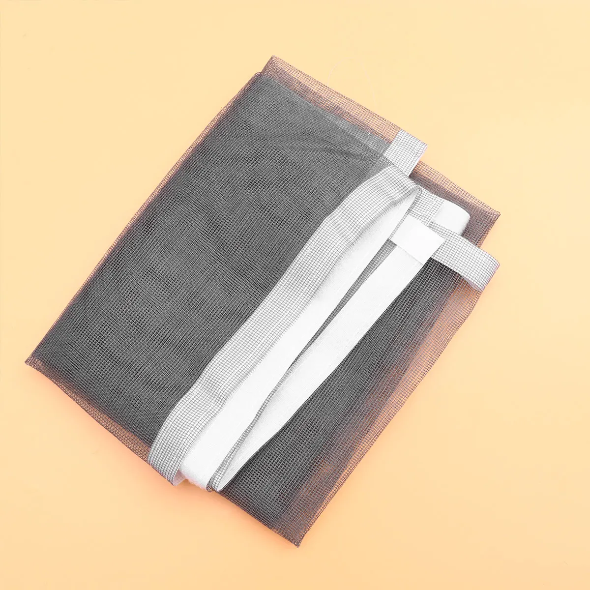

0.7X1M Adhesive Mesh Curtain Netting Window Screen Insect Proof Fly Mosquito Net Hook Loop Stripe Accessories Black Glass Clamp