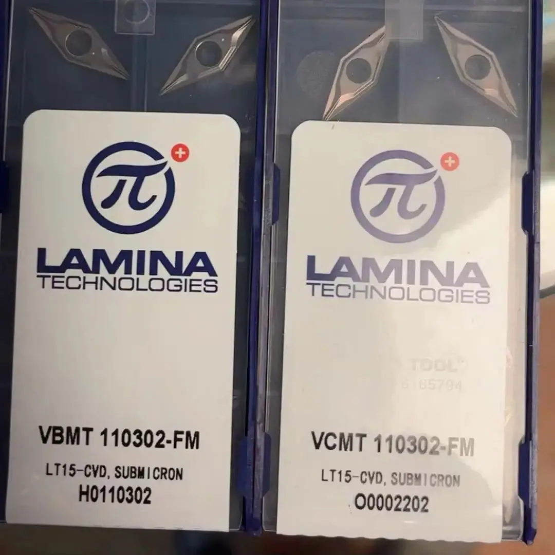 

VBMT110302-FM/VCMT110302-FM/VBMT110304-M/VBMT110308-MV/VBMT160404-MV/VBMT160408-MV LT15 LAMINA CNC carbide inserts 10PCS/BOX