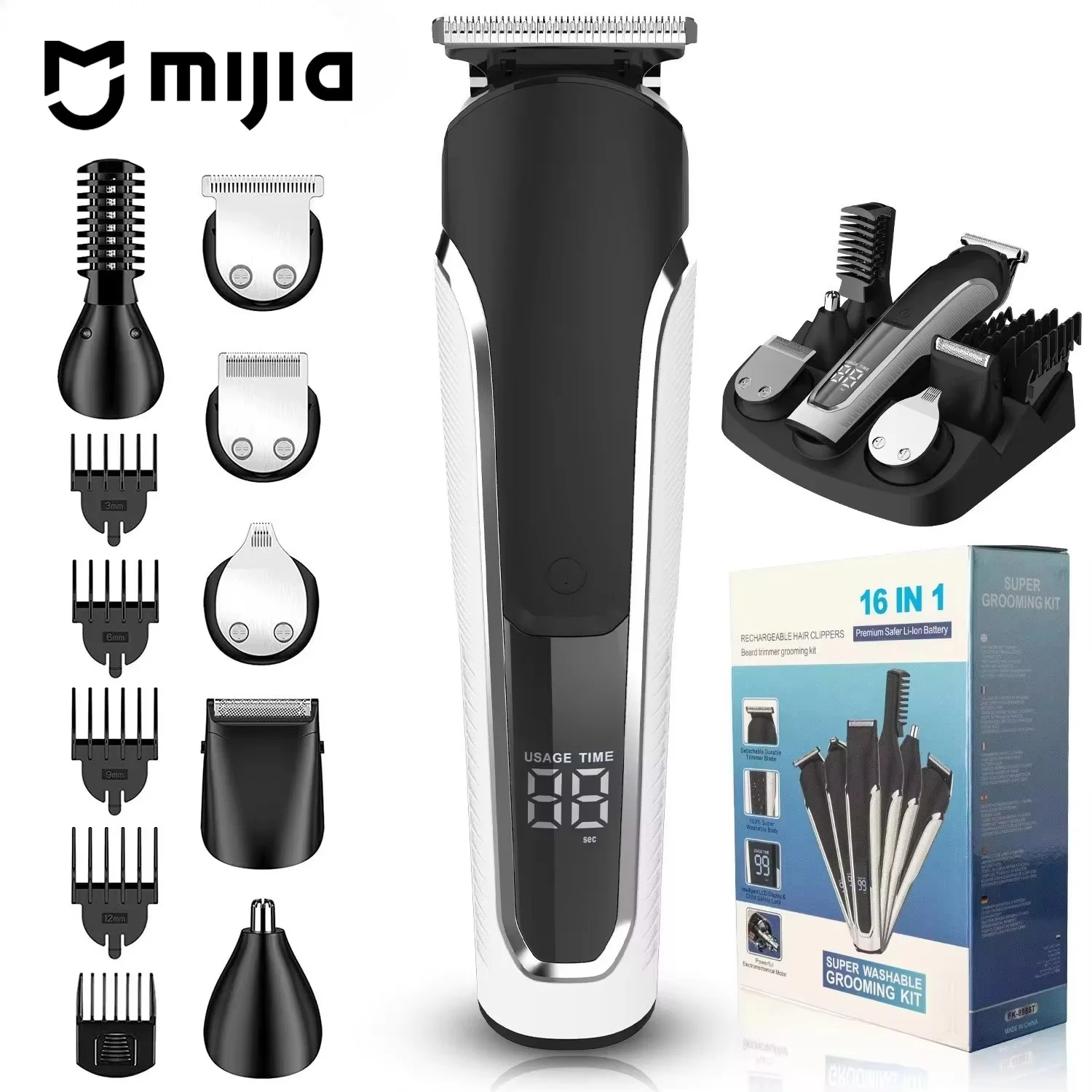 

Mijia Hair Clipper Repair Beard Shaving Body Hair Trimmer Clippers Electric Machine Men Haircut Machine Barber Shaver