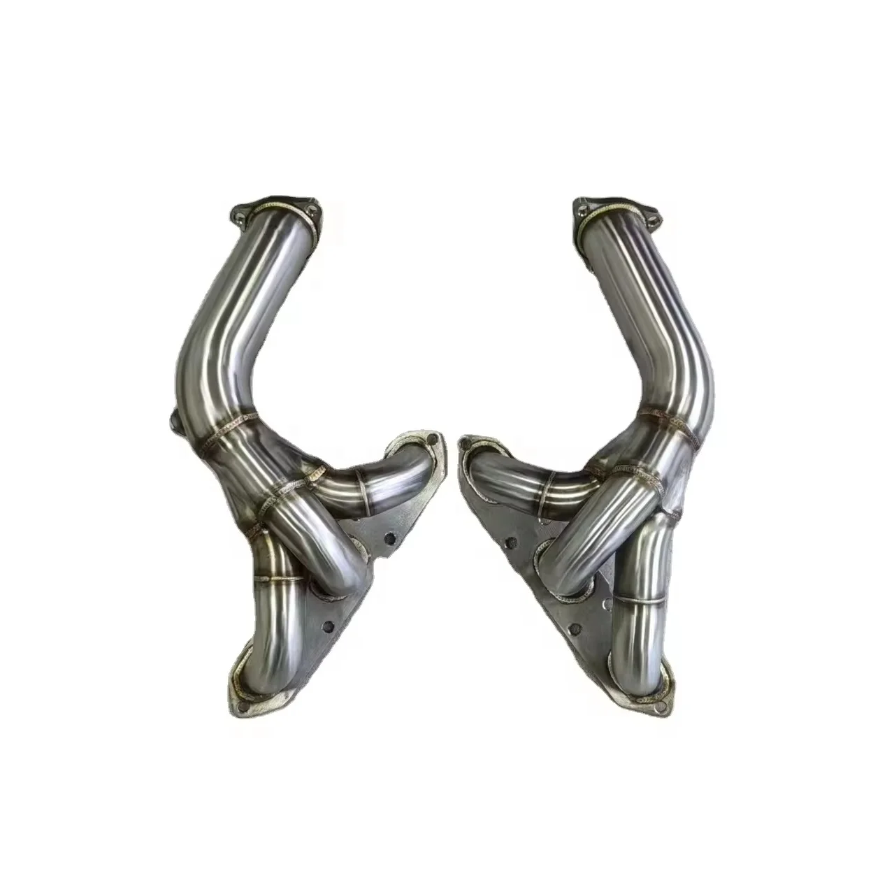 For POLISHED STAINLESS STEEL HEADER EXHAUST MANIFOLD for 05-08 BO XSTER CAYMAN S 987