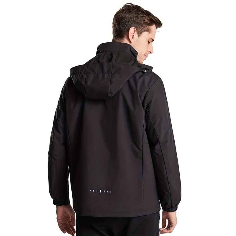 Frühling Herbst neue Männer Freizeit jacke Männer im Freien wind dicht wasserdicht taktische Jacke Mantel abnehmbare Hut Jacken männliche M-5XL