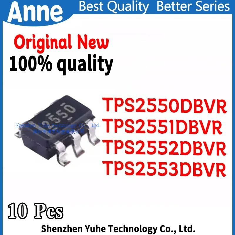 (10piece)100% New TPS2550DBVR TPS2550 2550 TPS2551DBVR TPS2551 2551 TPS2552DBVR TPS2552 2552 TPS2553DBVR TPS2553 2553 sot23-6