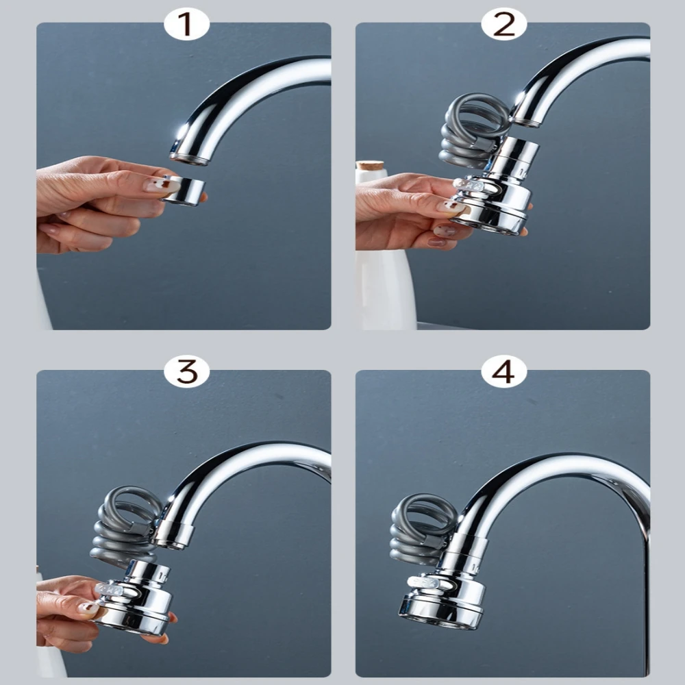 جديد صنبور المطبخ موسع سحب نوع العالمي مهوية الضغط ثلاثة طرق سبلاش برهان تمديد فوهة لحوض الحمام