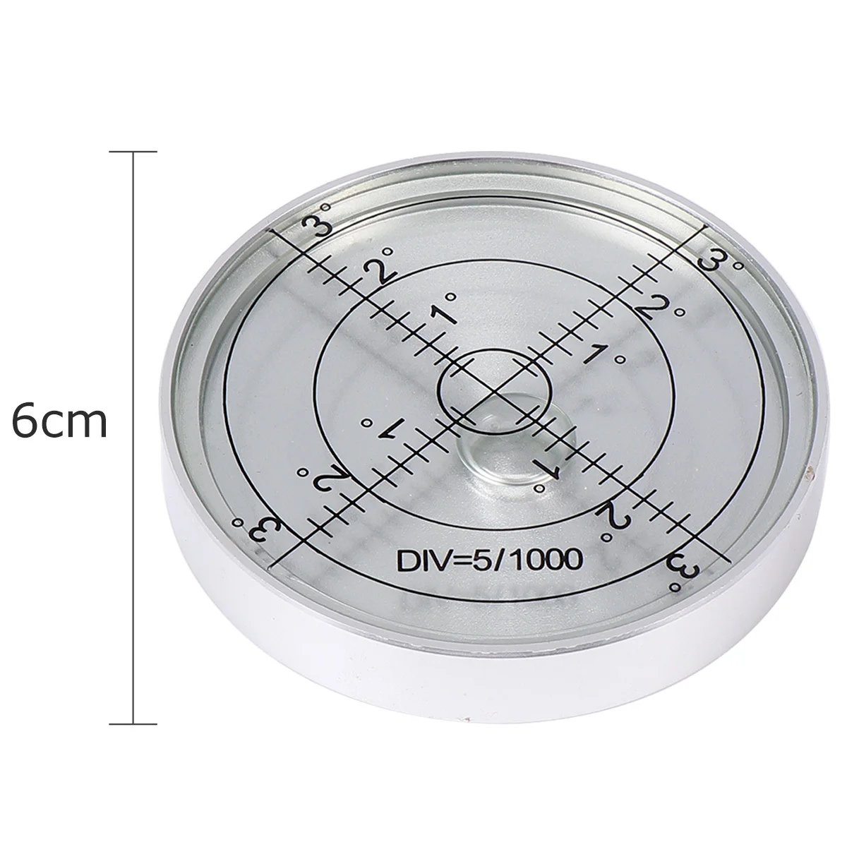 1pcs Circular Small Spirit Durable Plastic Horizontal Indicator For Construction Engineering Surveying Tool Compact Design