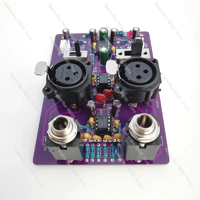 Two-channel Stereo Balanced Input Gain BTL Bridged Fever Amplifier Front Effect Amplifier Input Panel