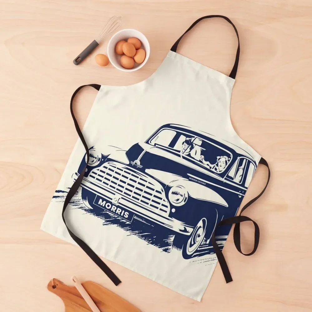 

Morris Minor Classic British Car Apron professional hairdresser with personal logo Apron