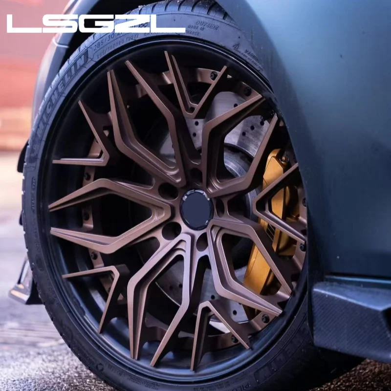 LSGZL Custom 18 19 20 21 22 Inch  5x112 5x114.3 5x120.65 5x127 5X130 6x139.7 Forged Aluminium Alloy Passenger Car Wheels