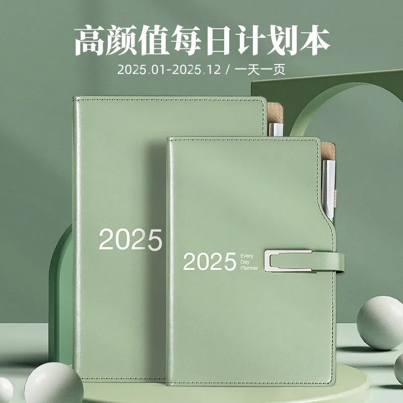 

2025 Plan A5 Schedule Calendar Daily Notebook A6 Handbook School Sketchbook Note Book Student Diary monthly plan Notepad