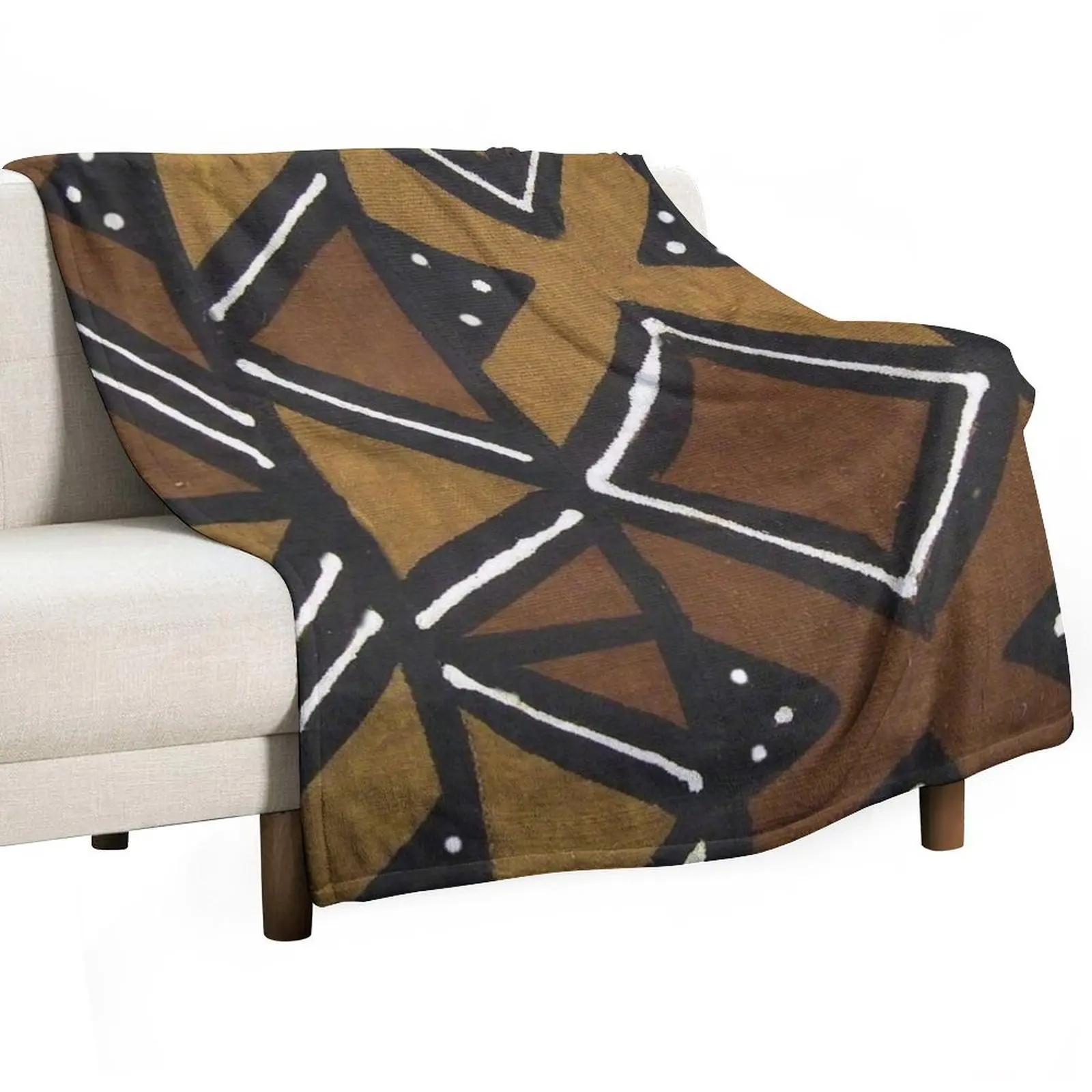 

African Pattern - African Mudcloth Design Throw Blanket warm winter Beach christmas gifts Blankets