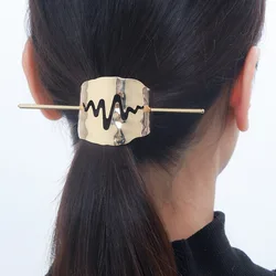 Fashion Hair Stick Boho Metal lightning Hair Accessories Shaped Bun Holder Cage Hair Pins for Women Hairwear Jewelry H064