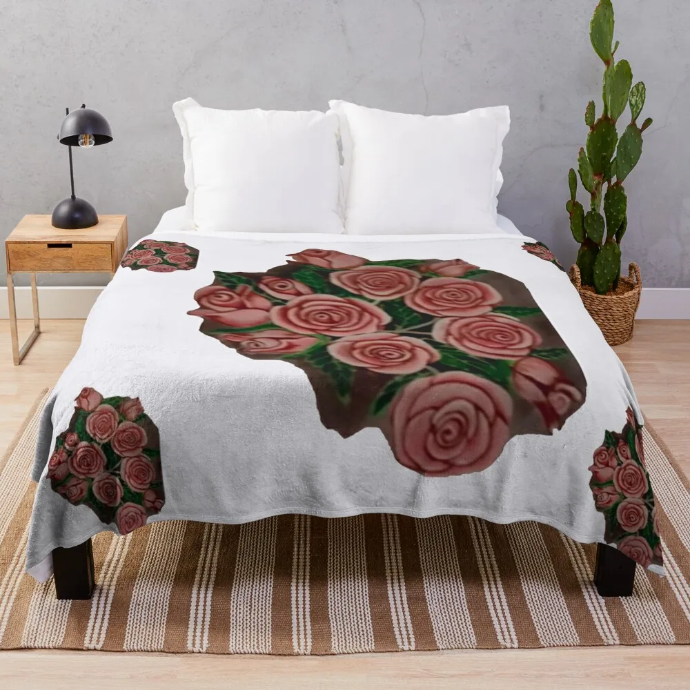 

Smart Roses Throw Blanket Moving Soft Plaid Hairy Blankets