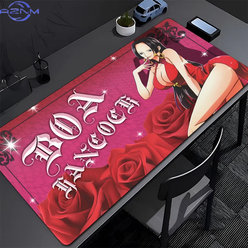 ONE PIECE Boa·Hancock Gaming Mouse Pad Accessories Office Gamer Keyboard Desk Mat Non-Slip Laptop Ground Mat PC Large Mousepad