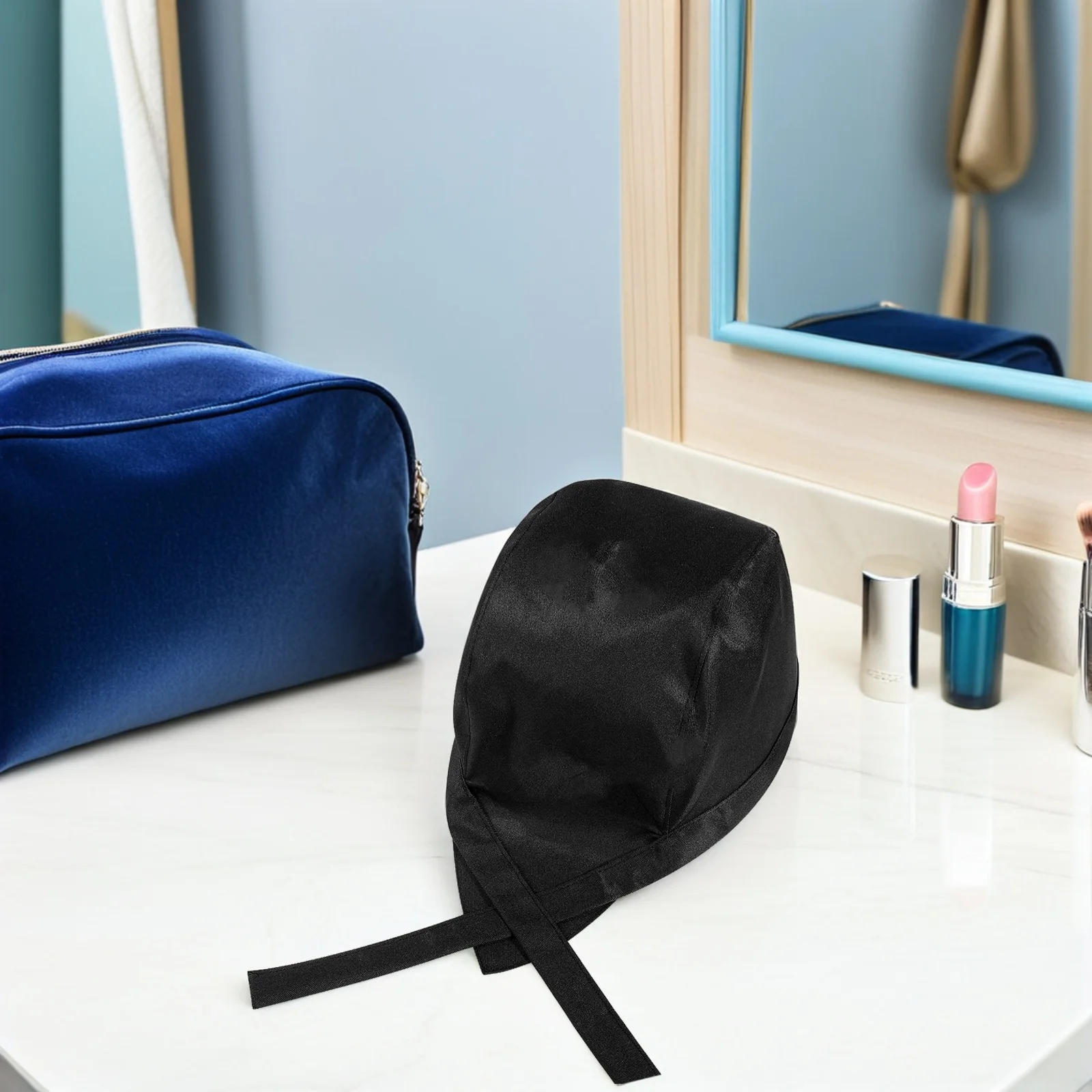 

4pcs Chef Hat Turban Cook Hat Kitchen Restaurant Cooking Cap Beanies Work Black Quick Drying Easy Cleaning Dirt Proof Durable