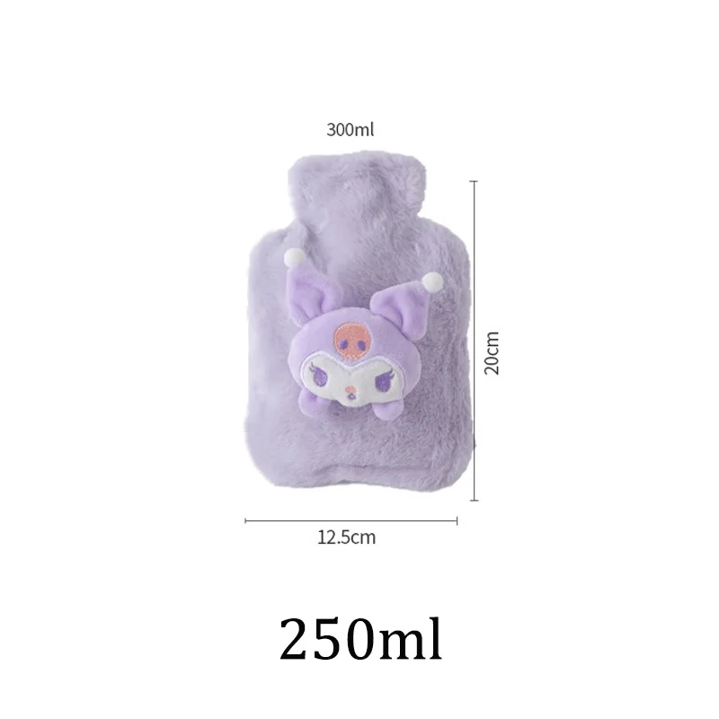 250ML Hot Water Bottle Plush Cartoon Dog Kawaii Cloud Animal Pattern Thick Hand Warmer Hot Water Bag Hand Feet bouillotte