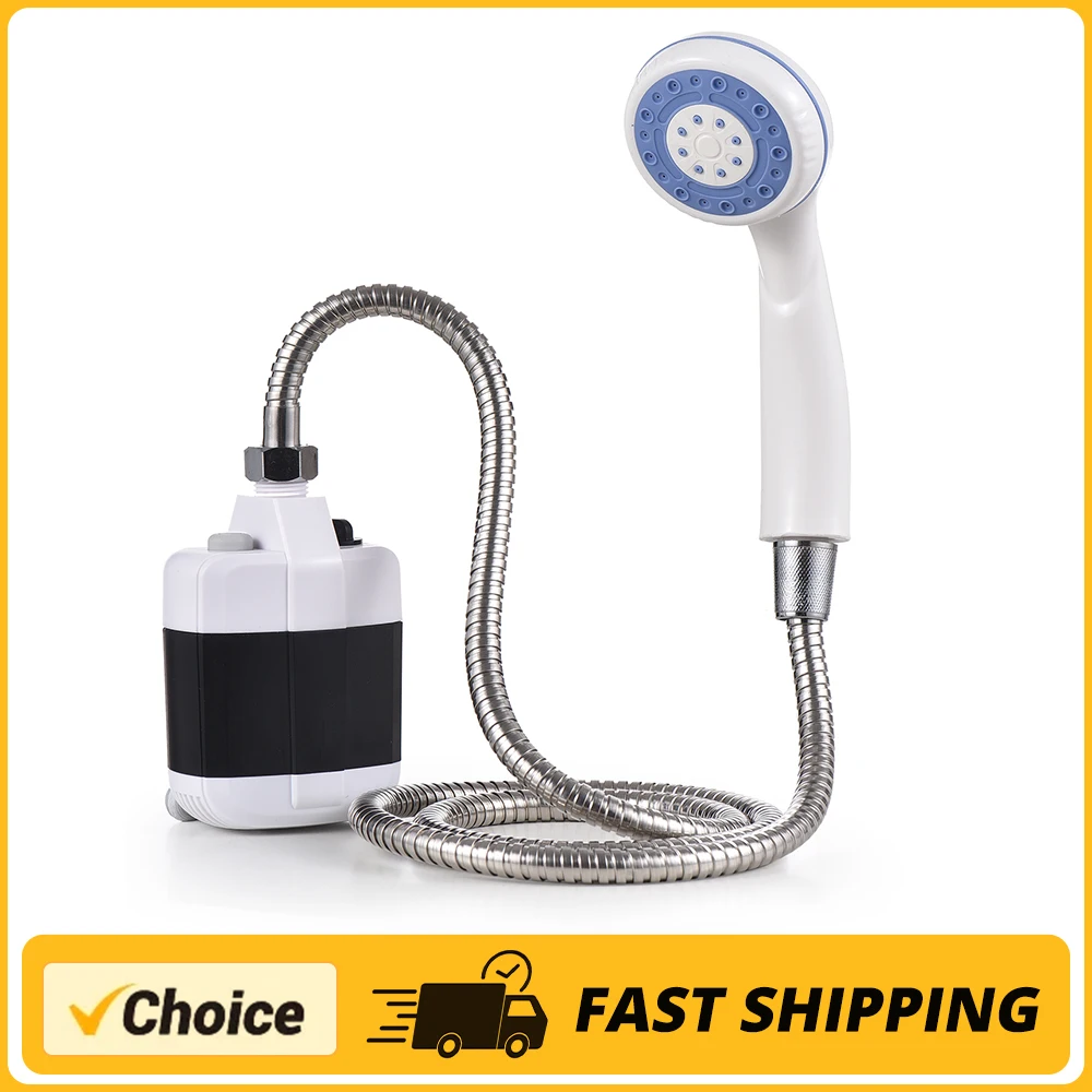 Portable Camping Shower Outdoor USB Rechargeable Electric Shower Pump for Outdoor Camping Car Washing Gardening Pet Cleaning