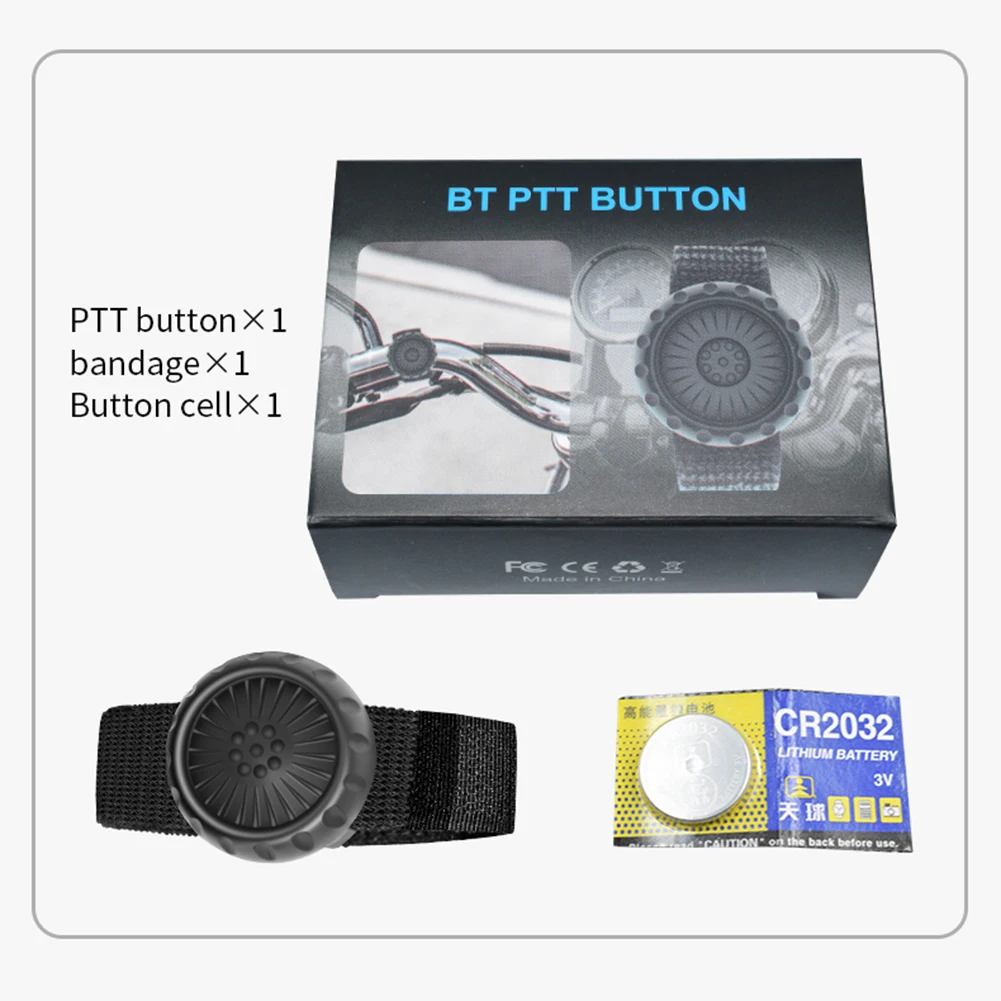 Wireless PTT Device for ZELLO Walkie Talkies Wireless Remote PTT Button for Android iOS Phone Car Motorcycle Voice Call