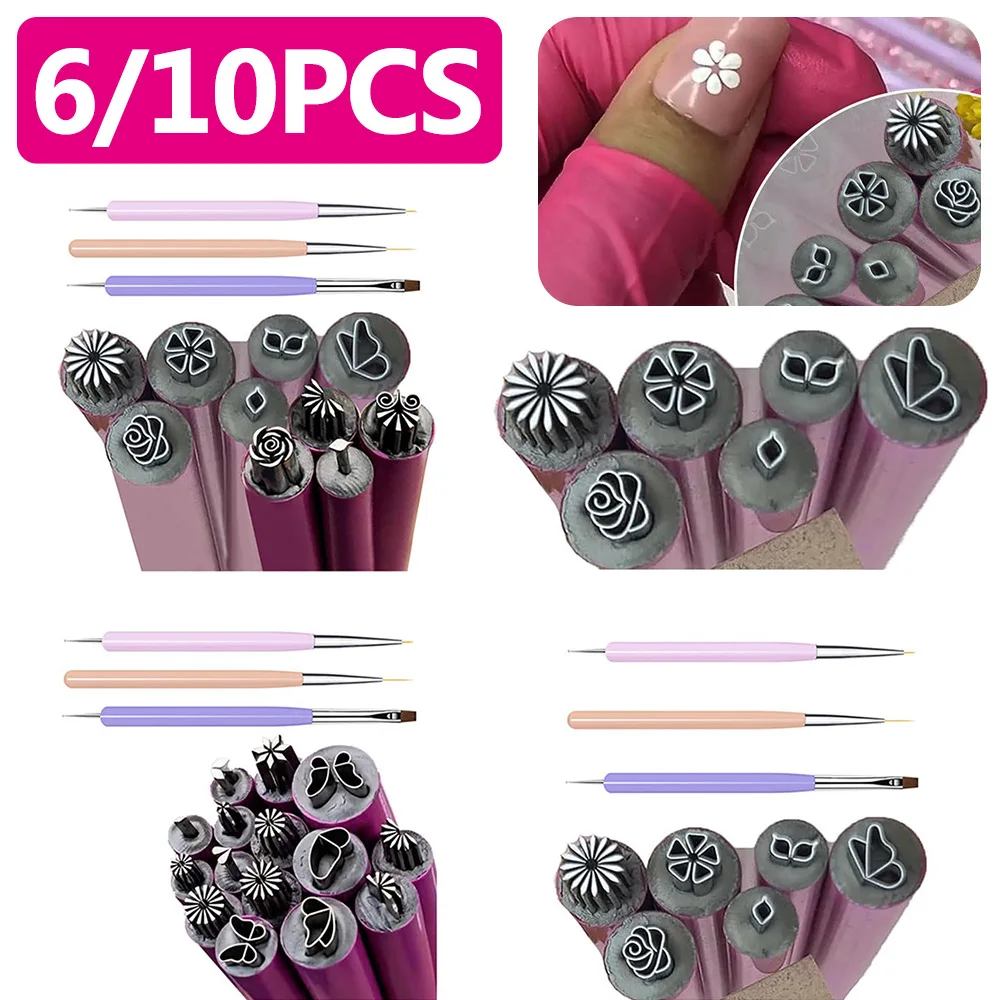 ネイルシールペンセット、グラフィティアート装飾ツール、スタンプペン、クリエイティブデザイン、汎用性、便利、6〜15個