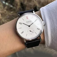 Reloj automático Bauhaus simple serie TANGOMAT reloj de hombre simple y versátil de zafiro rojo 12