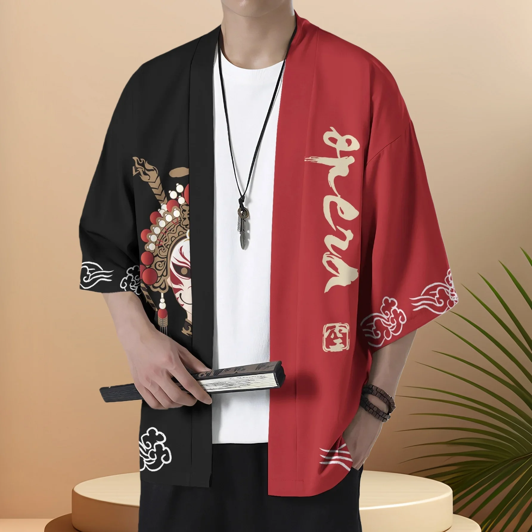 2025 سترة صيفية جديدة رائجة البيع ثلاثية الأبعاد مطبوعة بنمط مطبوع وقميص كيمونو