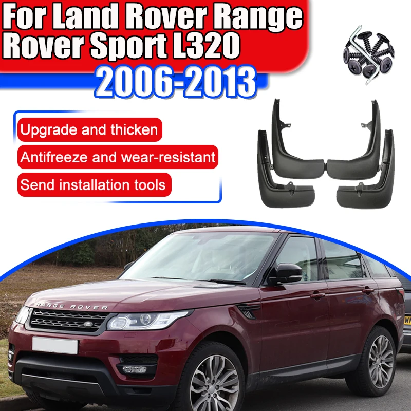 لاند روفر رينج روفر سبورت L320 2006 ~ 2013 2012 2013 واقيات الطين للسيارة واقيات الطين واقيات الطين والرذاذ ملحقات الحاجز #2